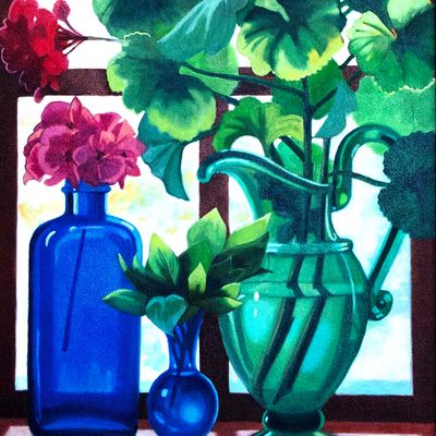 Kitchen Window, oil on canvas MILE140