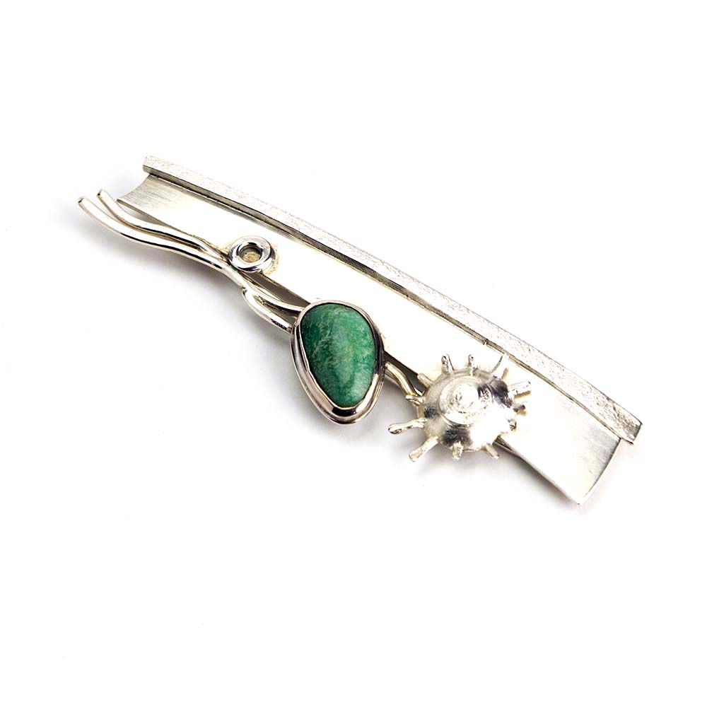 Turquoise Flower Brooch BRYH653