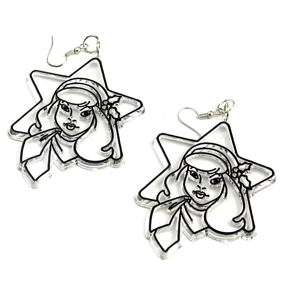 Cartoon Girl, earrings LAPR525