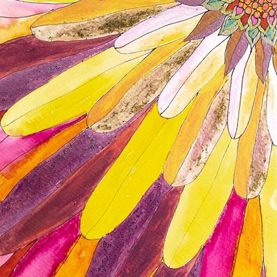 Christmas Flower II, unframed painting SHEC051