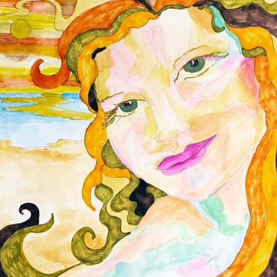 Always Sunshine, unframed painting SHEC045