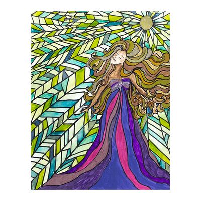 Calling The Universe, unframed painting SHEC044