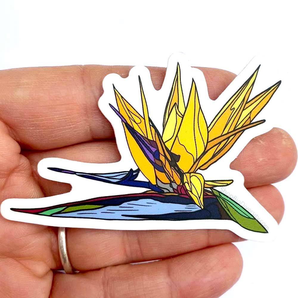 Bird of Paradise Flower, sticker BOGJ252