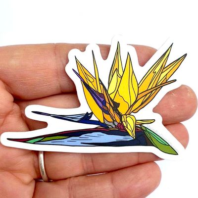 Bird of Paradise Flower, sticker BOGJ252