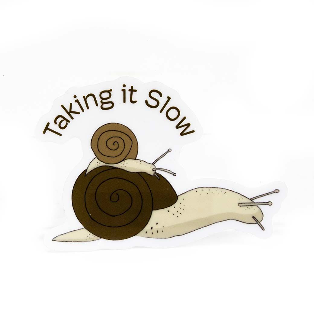 Taking It Slow, clear sticker SLAR04