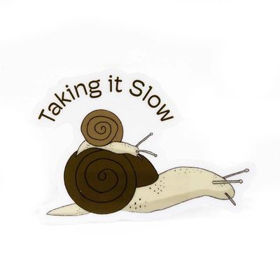 Taking It Slow, clear sticker SLAR04