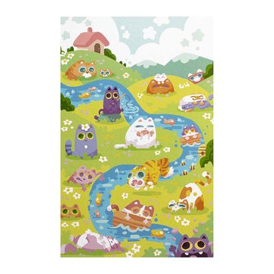 Springtime Cats Poster, print EPPC25