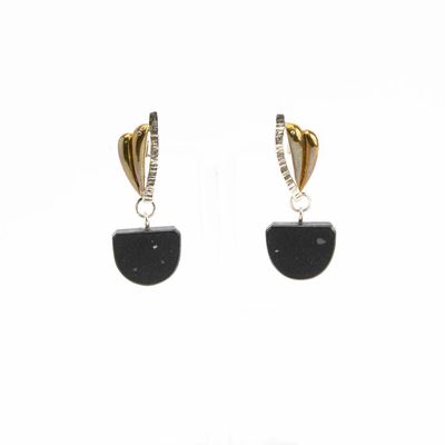 Diamonds and Carved Corian, earrings BRYH656