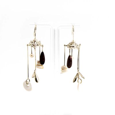 Carnival with Pearl and Shell, earrings BRYH657