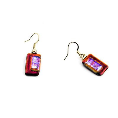 Pumpkin Stripes, earrings VINK868