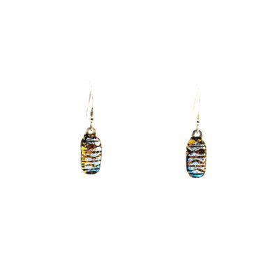 Silver Tiger on Gold, earrings VINK861