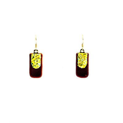 Cranberry Golden Dew, earrings VINK864