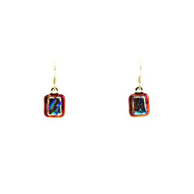 Deep Red Raspberry, earrings VINK866