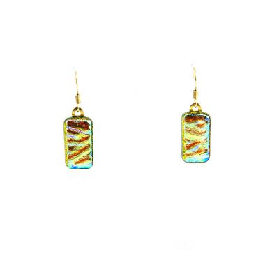 Opulent Yellow Glass, earrings VINK886