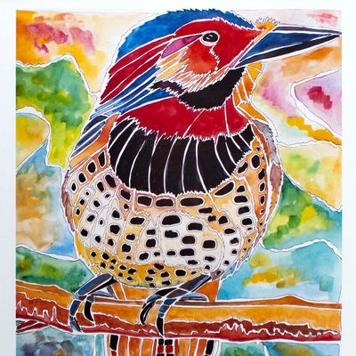 Northern Flicker, print with mat BARC245