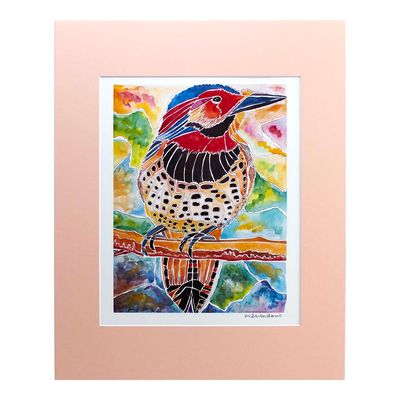 Northern Flicker, print with mat BARC245