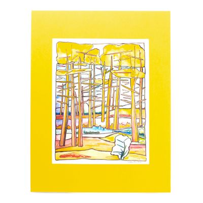 Larches 2, print with mat BARC240