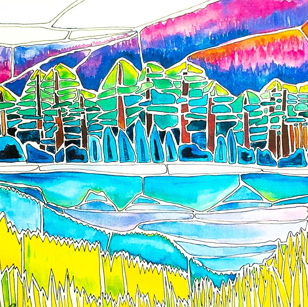 Still Water Pond, print with mat BARC249