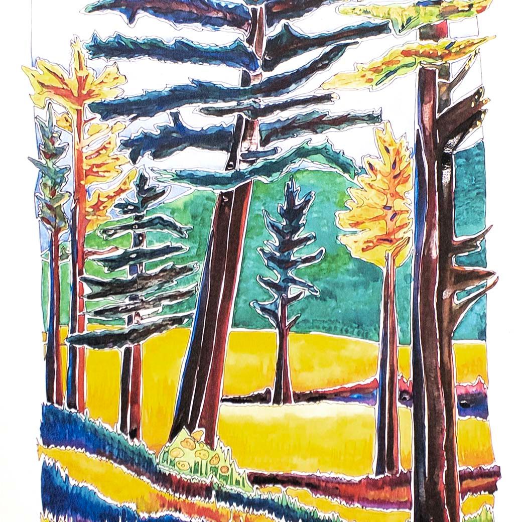 Paul &amp; Mary&#39;s, print with mat BARC247