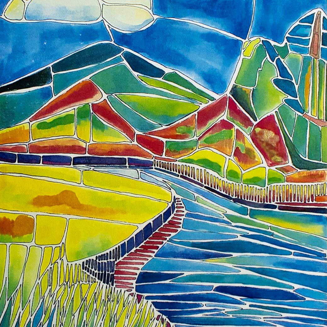 Madison River, print with mat BARC242