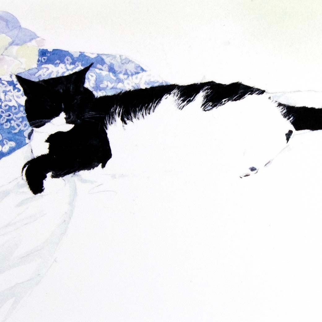 Pickles the Tuxedo Cat is Relaxed (C54), card KRUP64
