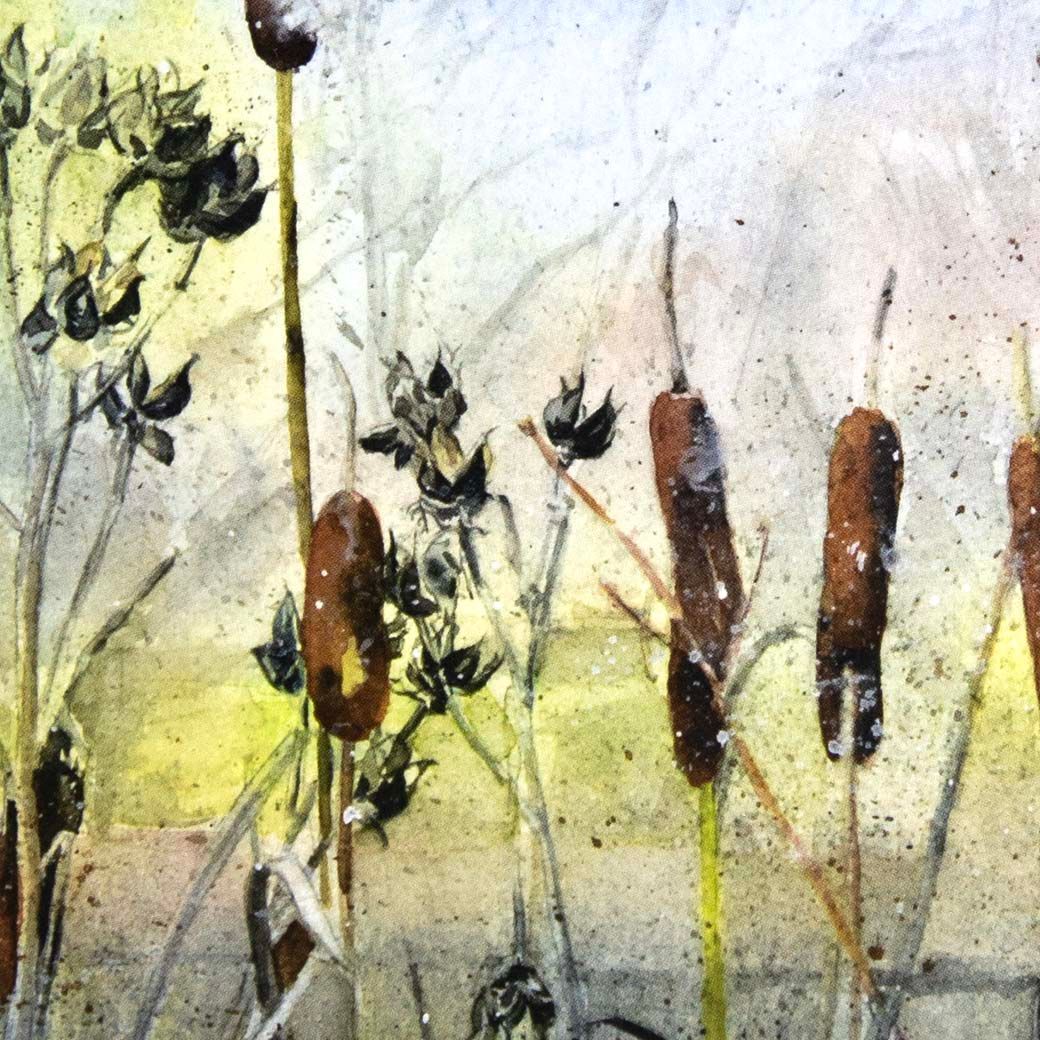Winter Cattails (C64), card KRUP74