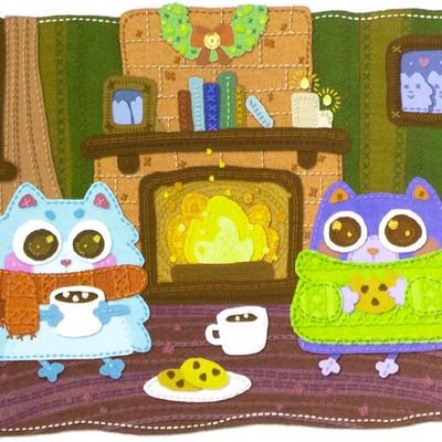 Holiday Cats,  holiday card EPPC44
