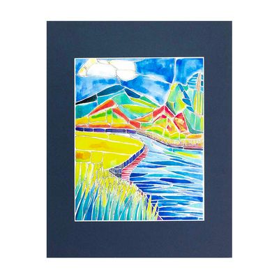 Madison River, print with mat BARC242