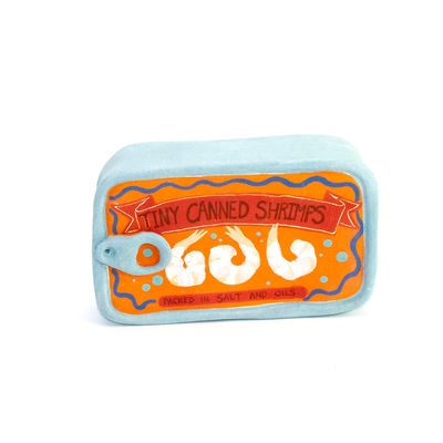 Tiny Canned Shrimps, ceramic WHYE070