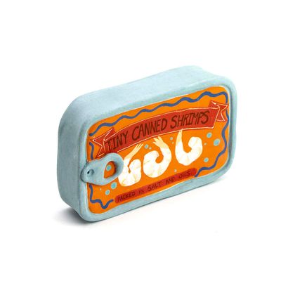 Tiny Canned Shrimps, ceramic WHYE070