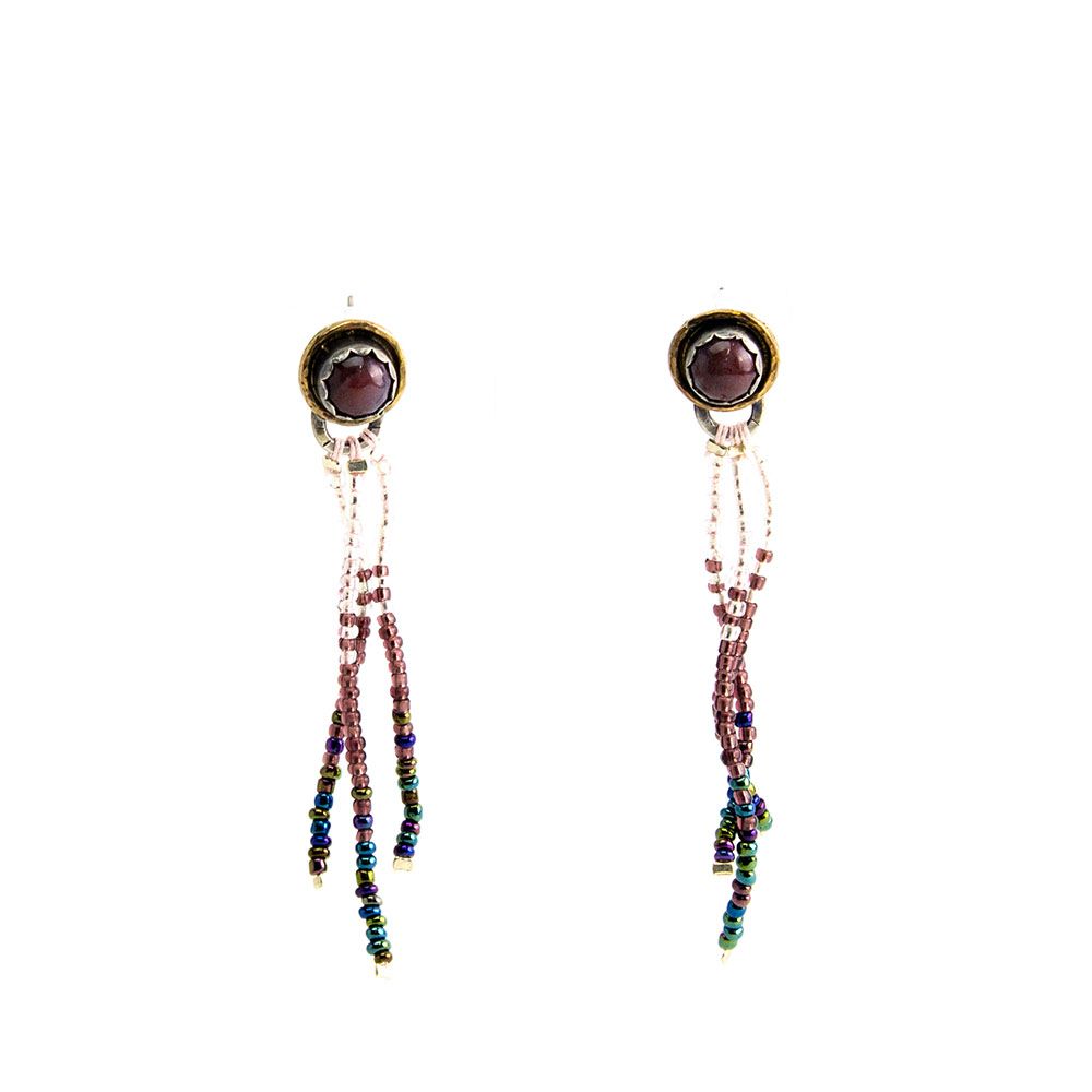 Justina Fringe (Fancy Jasper), earrings REIP209