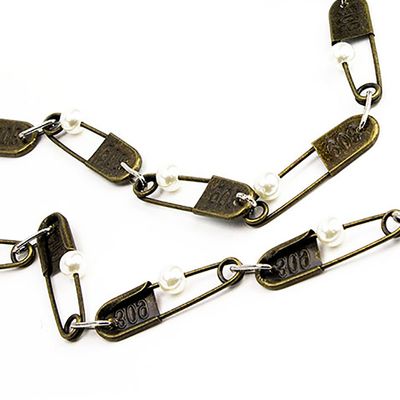 Vintage Brass Laundry Pins, necklace HILM138