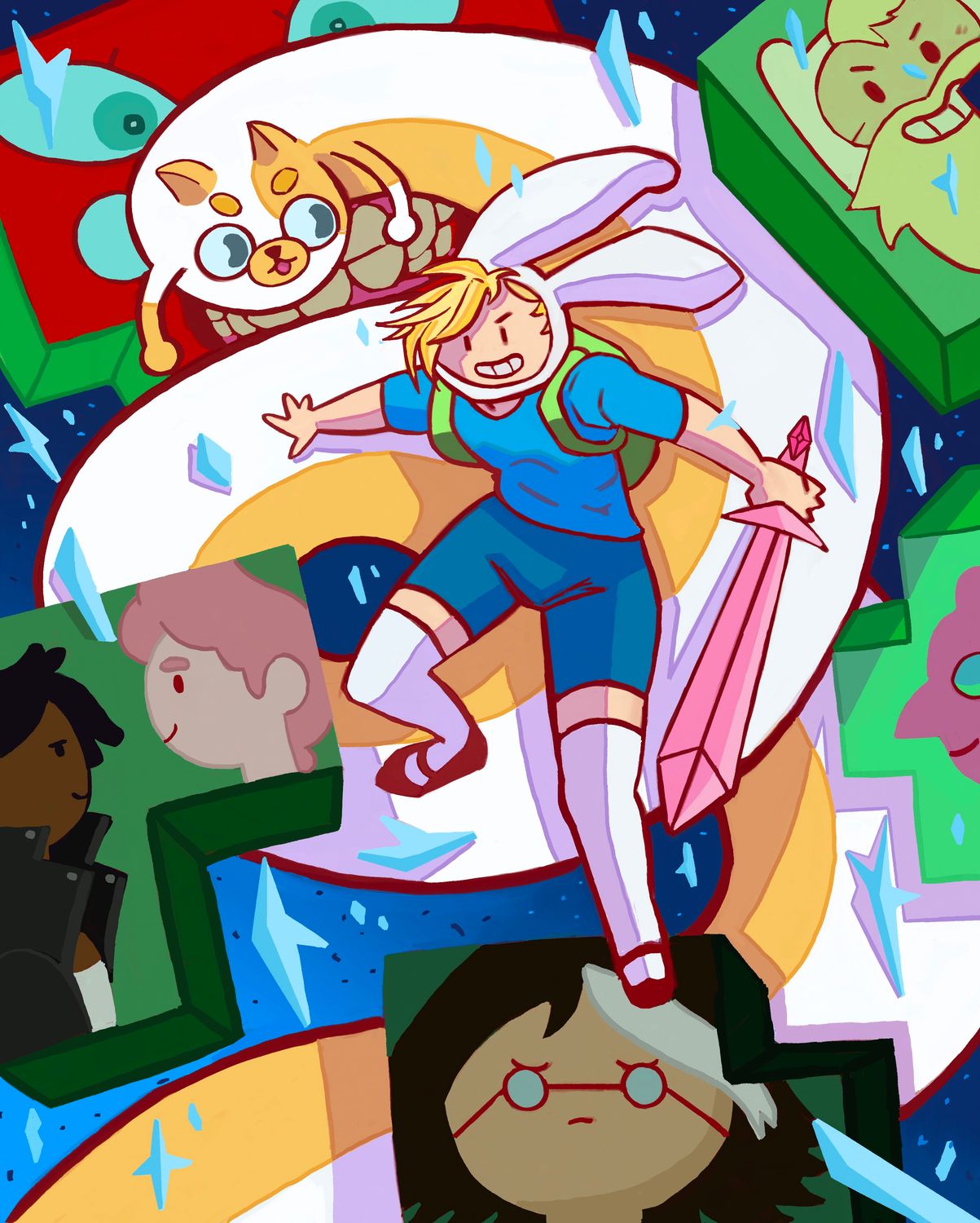 Fionna and Cake, print JACH03