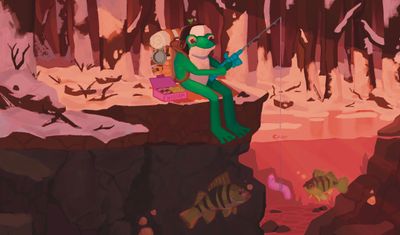 William the Frog, print JACH04