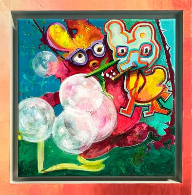 Pareidolia Mini 5, acrylic painting DOND10