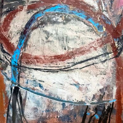 Line Series 3, oil and wax on paper SCHK20