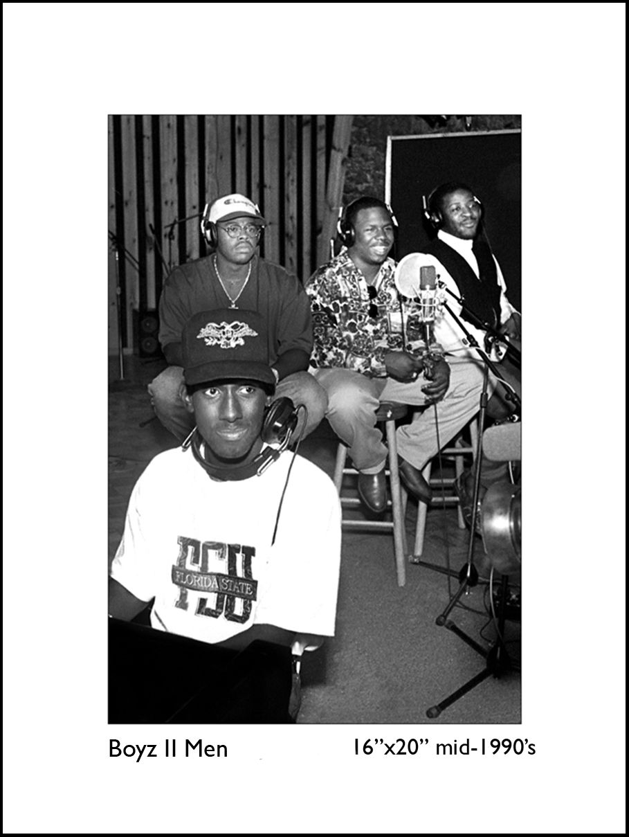 Boyz II Men, framed photograph