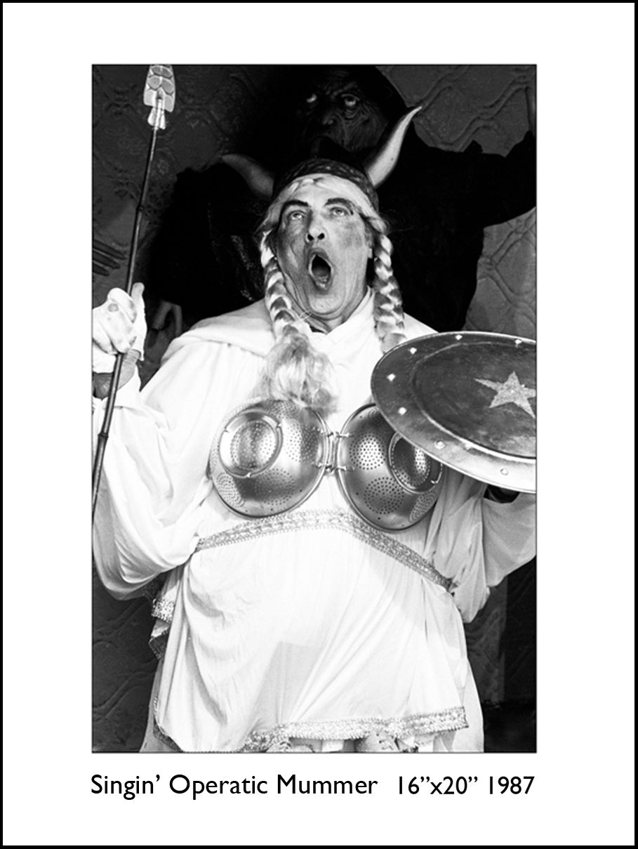 Singin’ Operatic Mummer, framed photograph