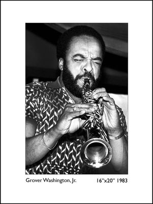 Grover Washington, Jr, framed photograph