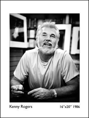 Kenny Rogers, photo print