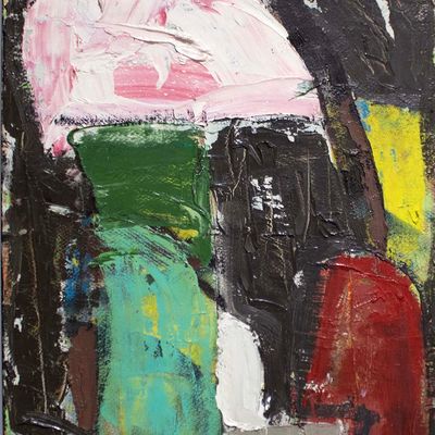 Small Painting 26B, oil on paper SHAK097