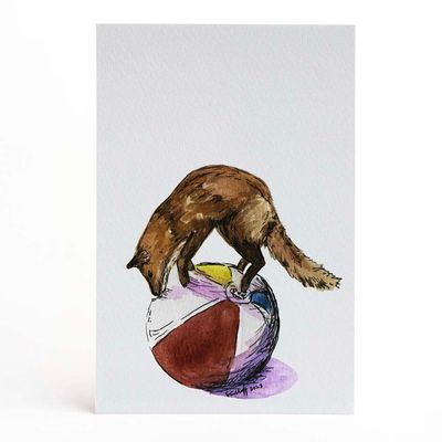 Fox, print WOOD28