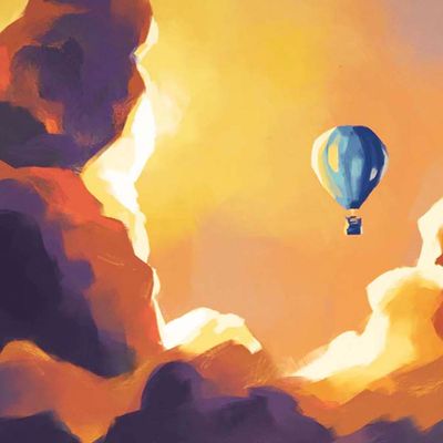 Hot Air Balloon, print BOWE38