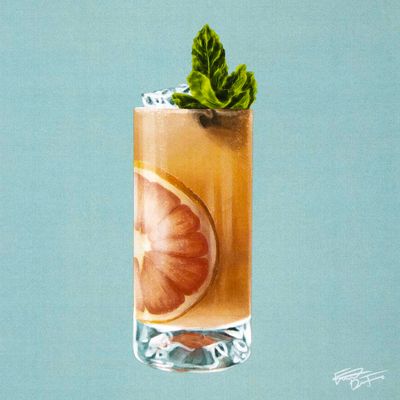 Grapefruit Paloma, print DEFE01