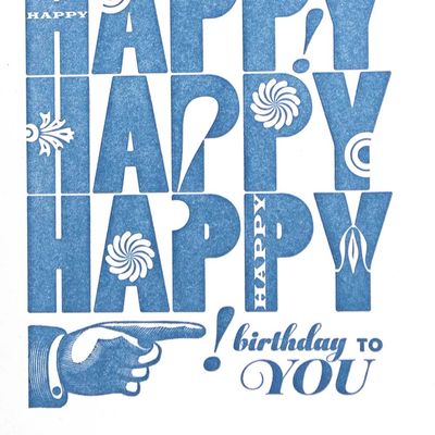 Happy Happy Happy birthday, card RAER68