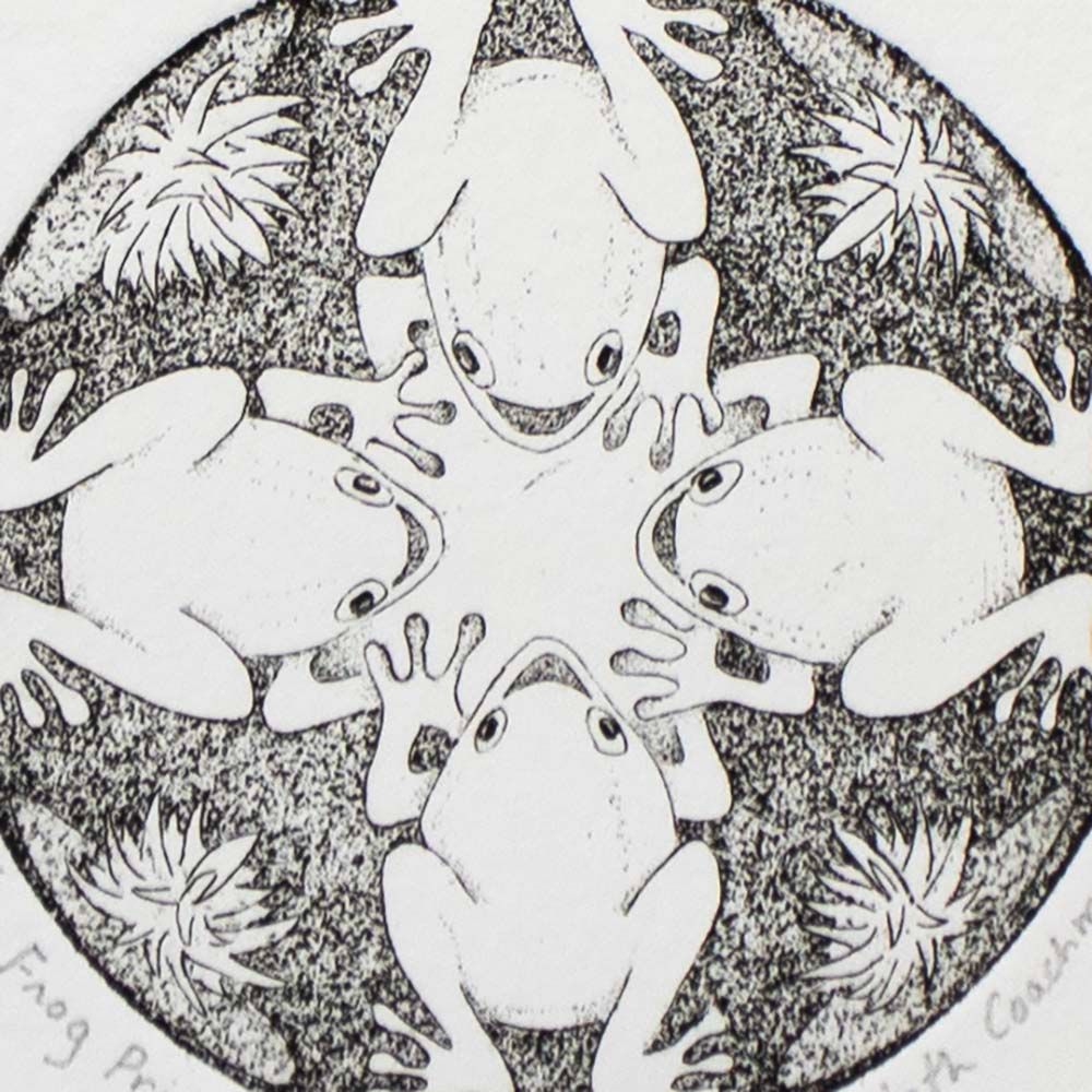 Frog Prints, intaglio etching COAE011