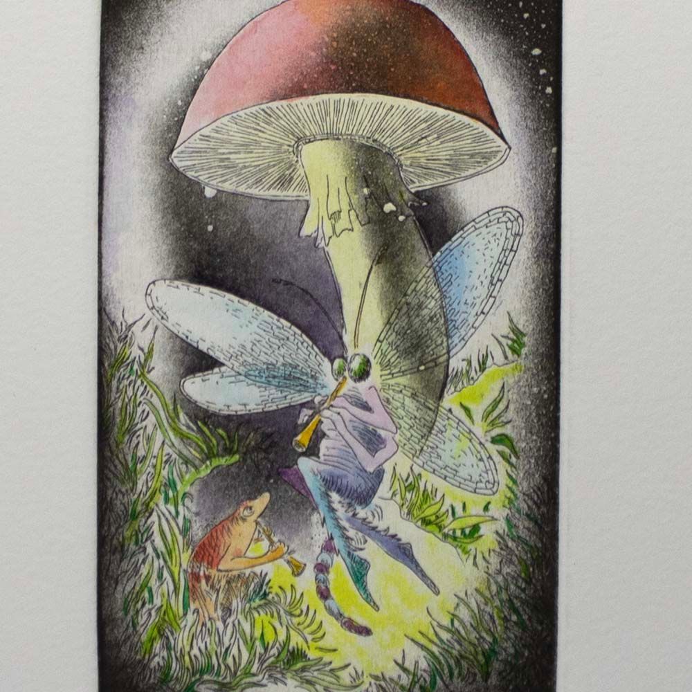 Funguy Duette,  etching/aquatint COAE038