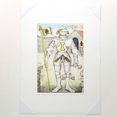 Three Dog Knight, etching COAE034