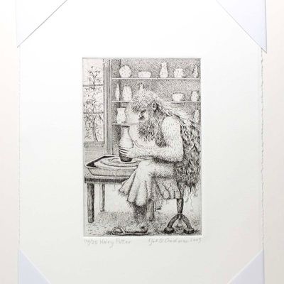 Hairy Potter, intaglio etching COAE013