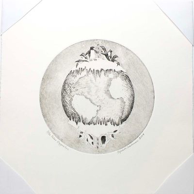 Polar Opposites, etching/aquatint COAE036